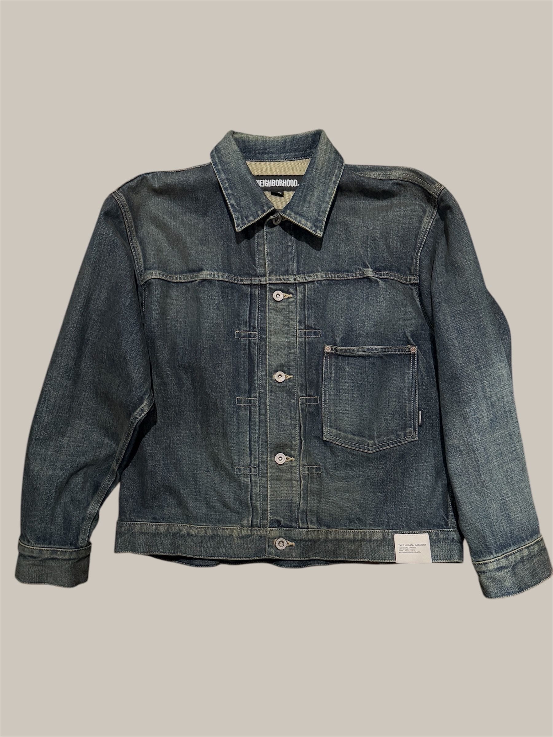 NEIGHBORHOOD Washed Denim Type-1 Jacket "Indigo"