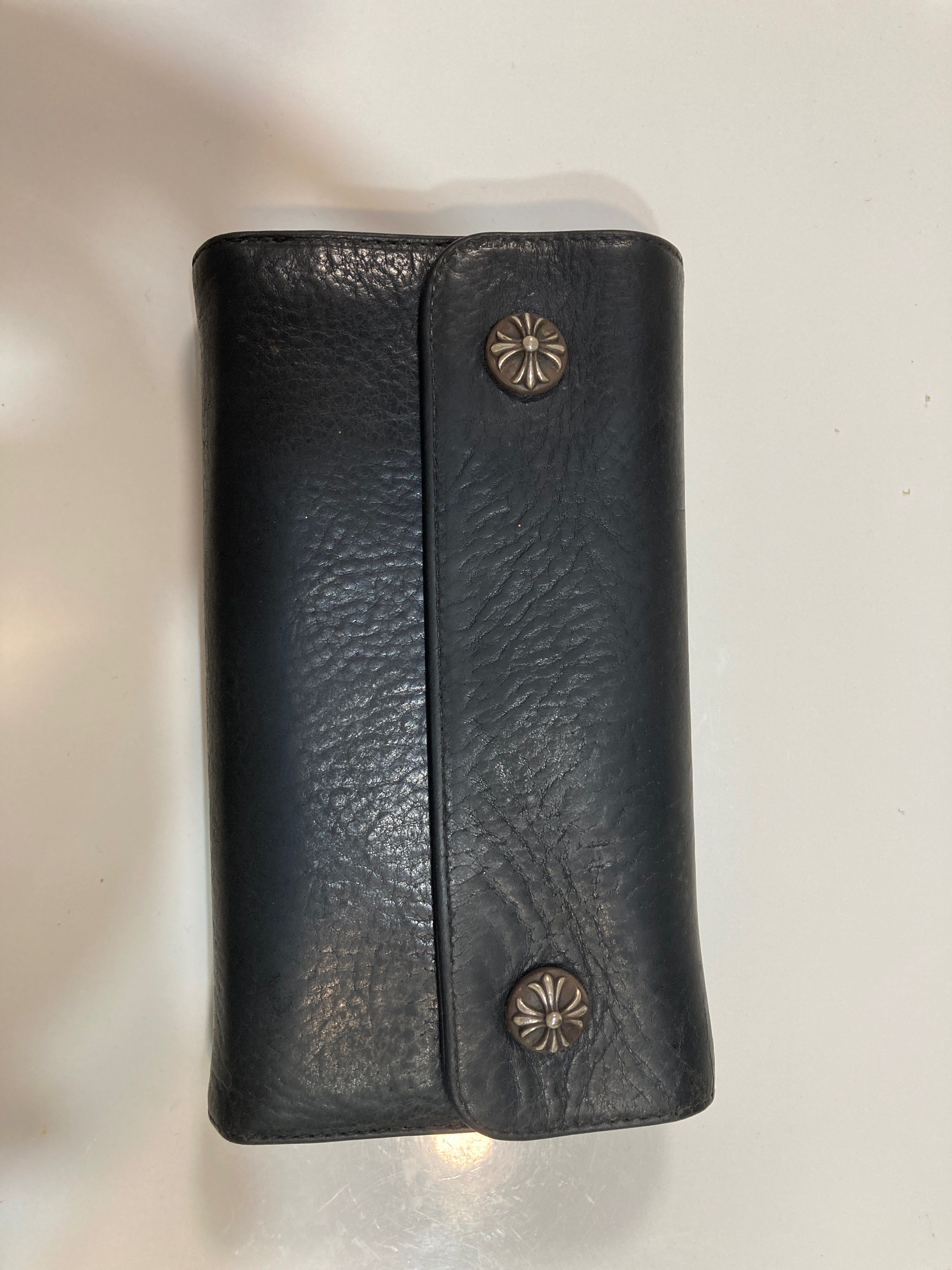 Chrome Hearts Wave Wallet Leather "Black"
