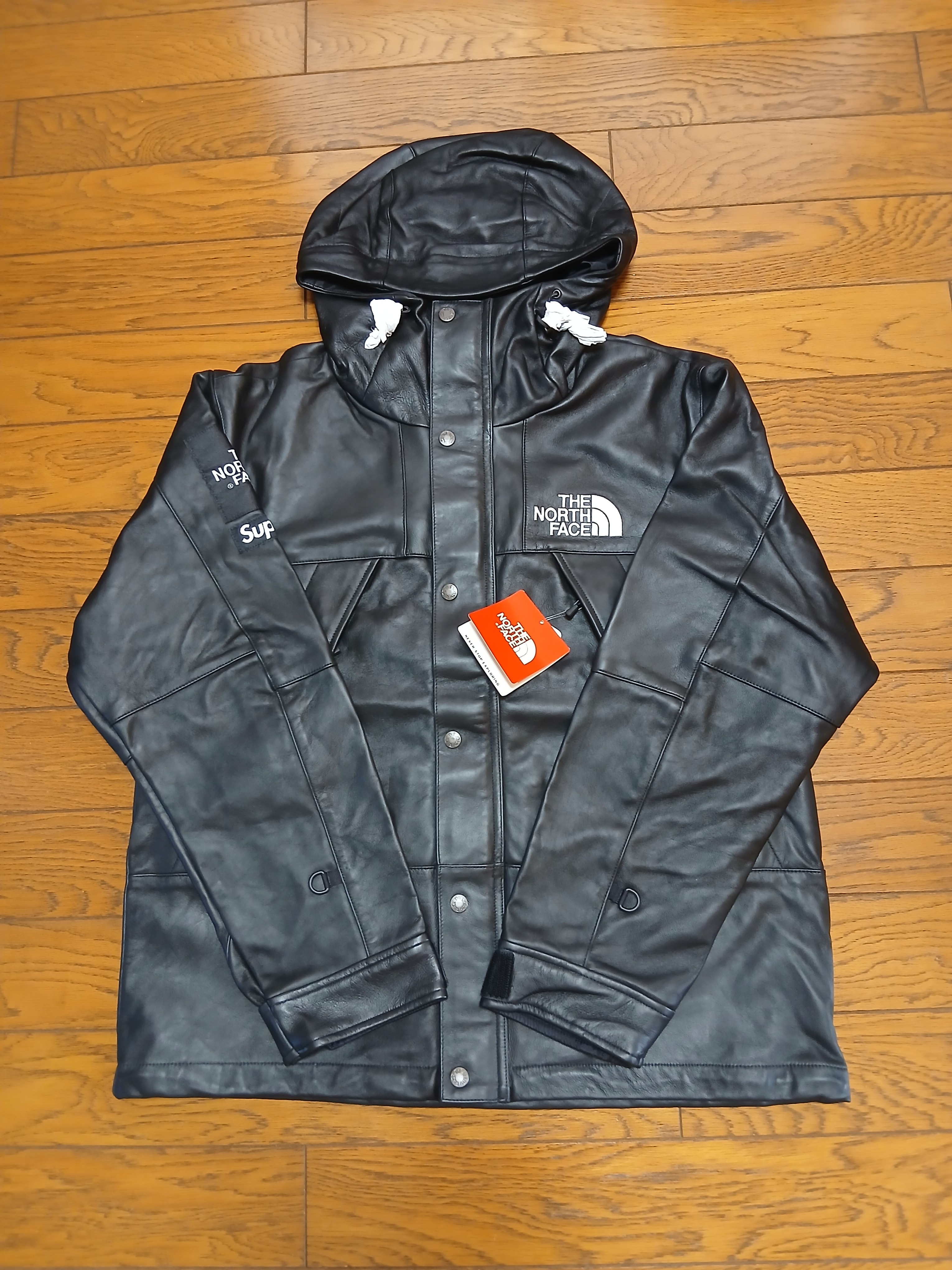 Supreme x The North Face Leather Mountain Parka "Black"