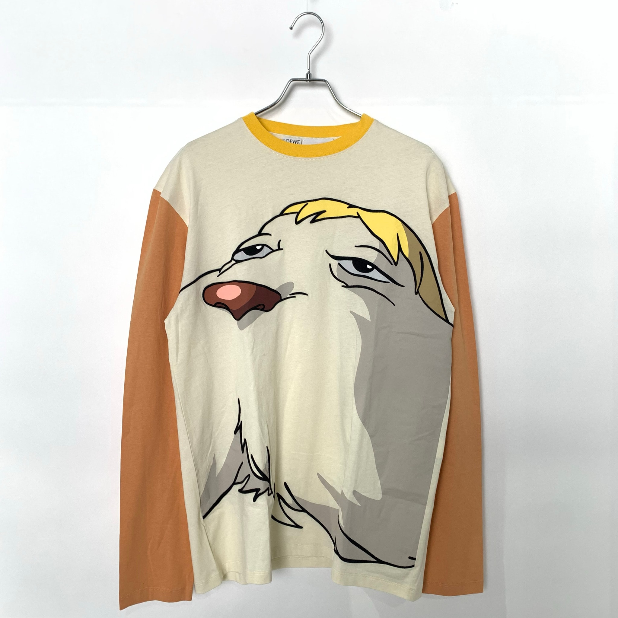 LOEWE x Howl's Moving Castle Heen Long Sleeve T-shirt In Cotton "Beige"