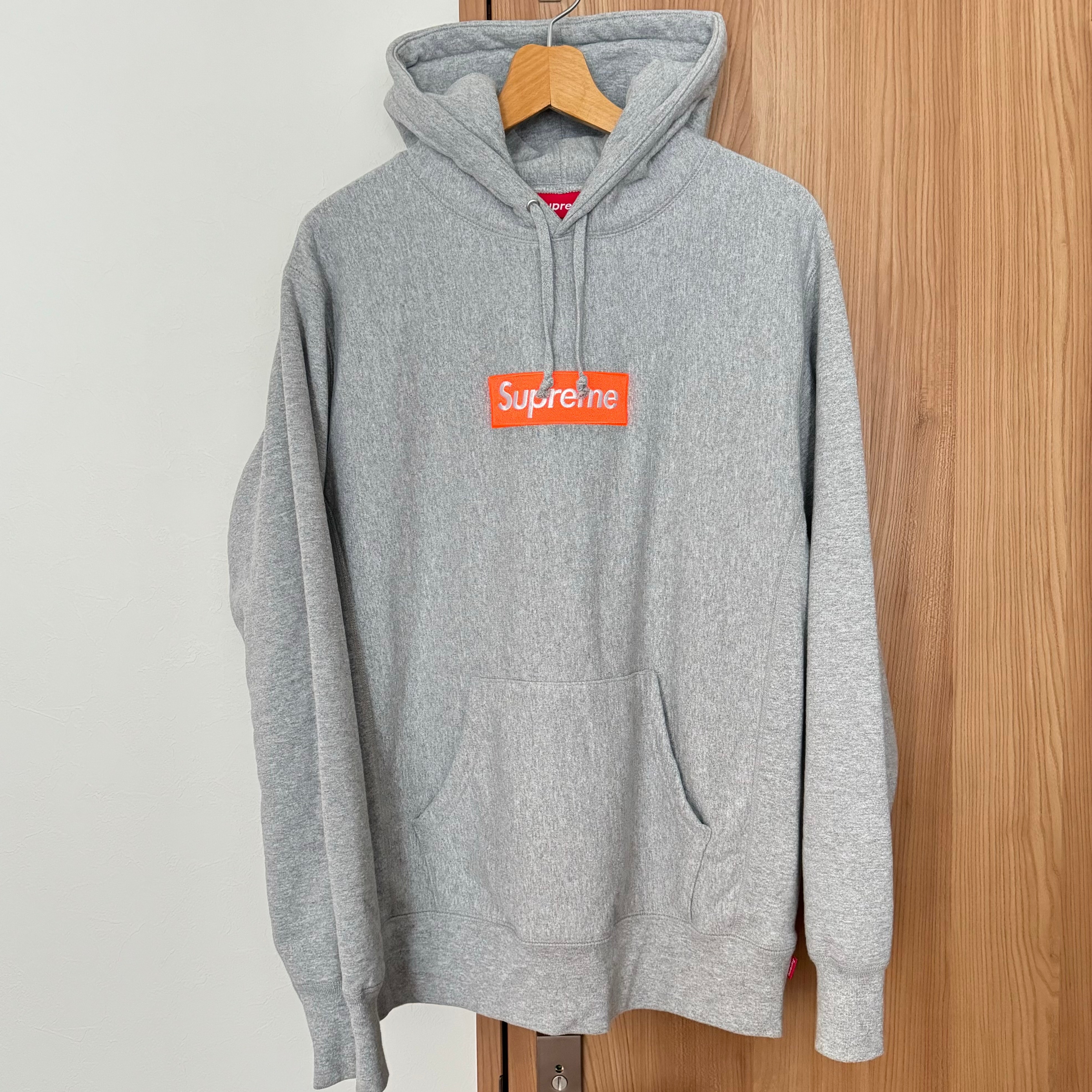 シュプリーム ボックス ロゴ フーデッド スウェットシャツ "ヘザー グレー" (17FW)