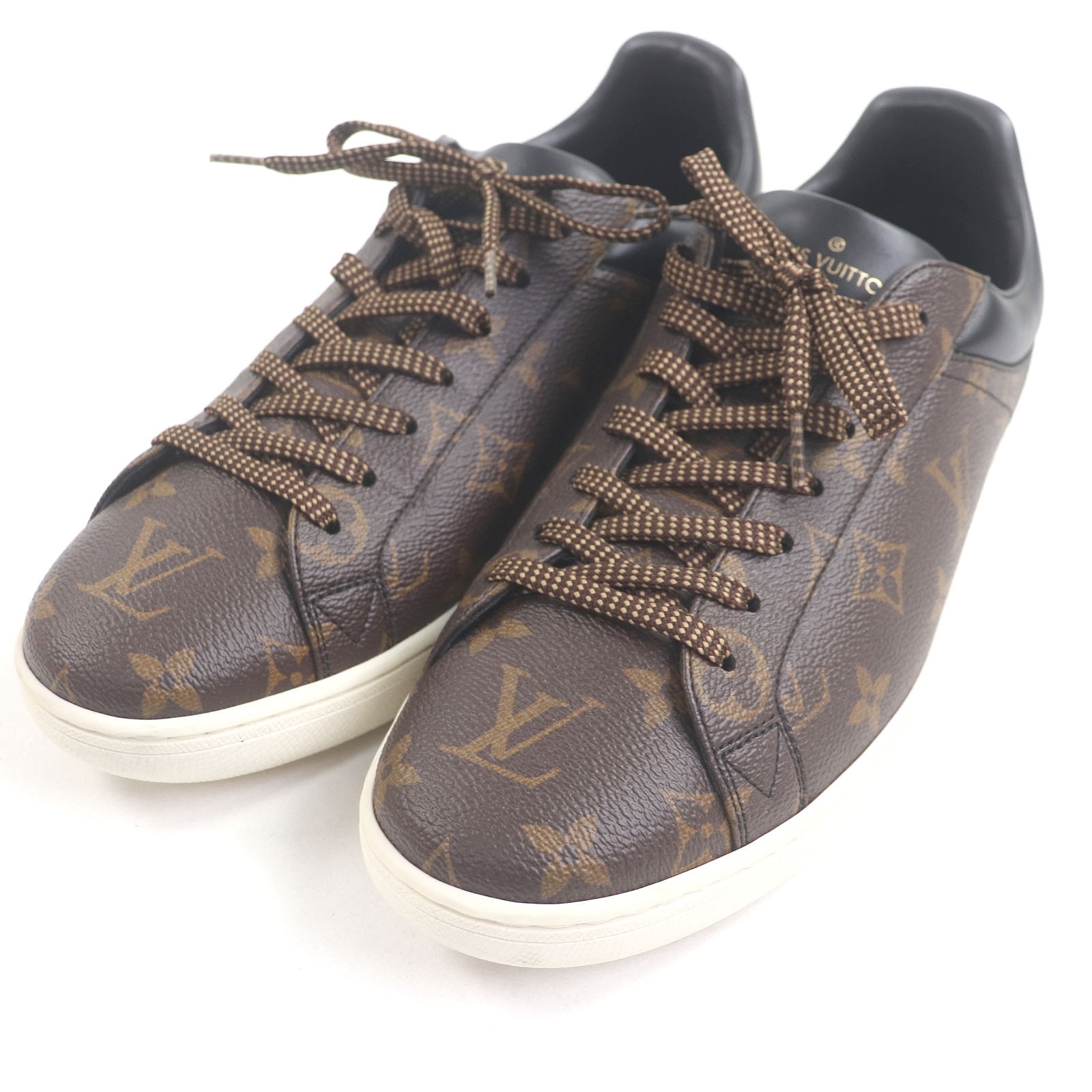 極美品 ルイヴィトン ローカットスニーカー ルクセンブルグ・ライン ブラウン