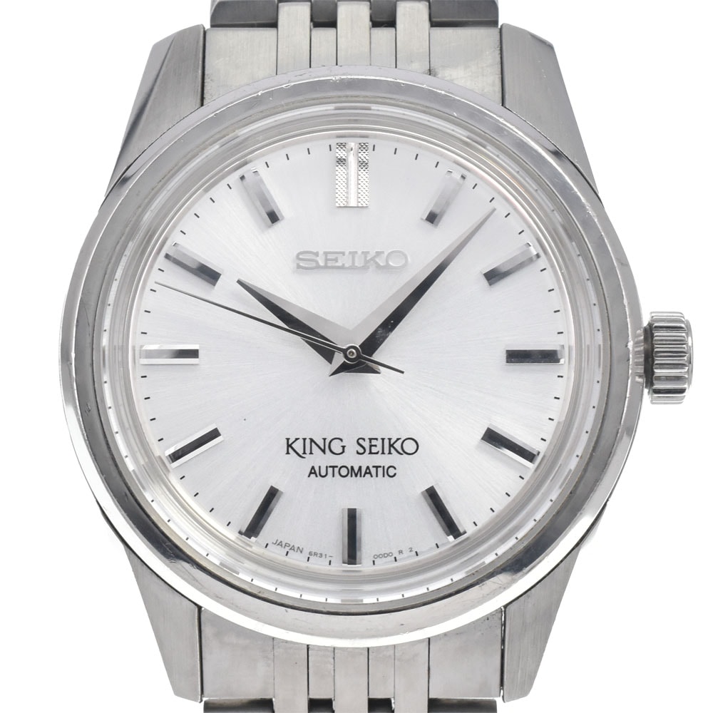 セイコー SEIKO SDKS001/6R31-00D0 KS キングセイコー シルバー 自動巻き メンズ 良品 腕時計 E#147447