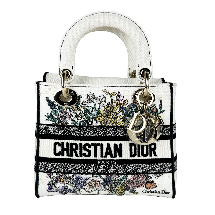 クリスチャンディオール Christian Dior ハンドバッグ ショルダーバッグ レディ ディライト スモール キャンバス ホワイト/マルチカラー レディース【中古】 z11081