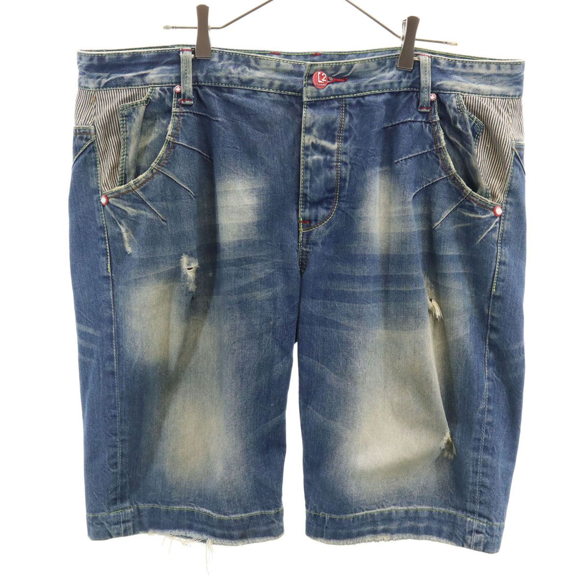 DSQUARED2 クラッシュ加工 デニムショートパンツ