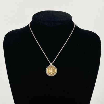 TIFFANY&Co.(ティファニー) コイン ネックレス Ag925 ネックレス 13.6g ゴールド