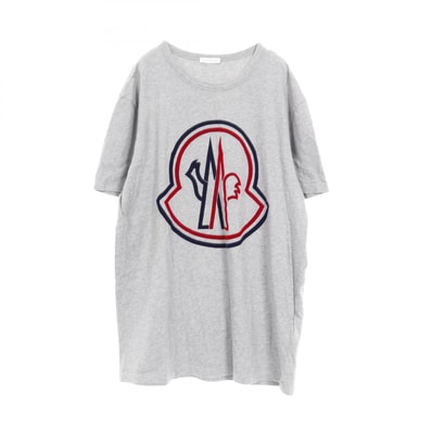 モンクレール MONCLER ロゴ カットソー 衣料品 トップス コットン メンズ グレー系 / レッド系 / ネイビー系 【中古】