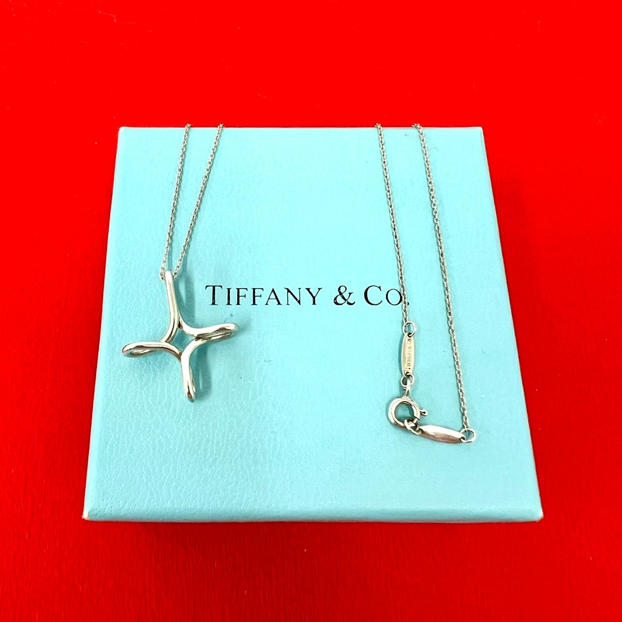 TIFFANY&Co. ティファニー インフィニティ クロス ネックレス シルバー925 ネックレス シルバー
 78567