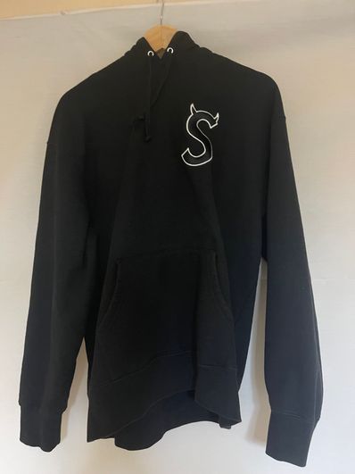 Supreme S Logo Hooded Sweatshirt "Black" (22FW)