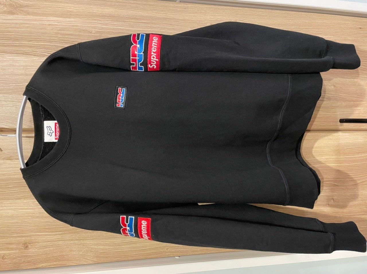 Supreme x Honda x Fox Racing Crewneck "Black"