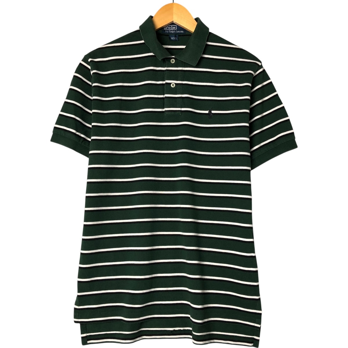 古着 ラルフローレン Ralph Lauren POLO by Ralph Lauren ボーダー柄 半袖 ボーダー ポロシャツ メンズM相当/eaa554827