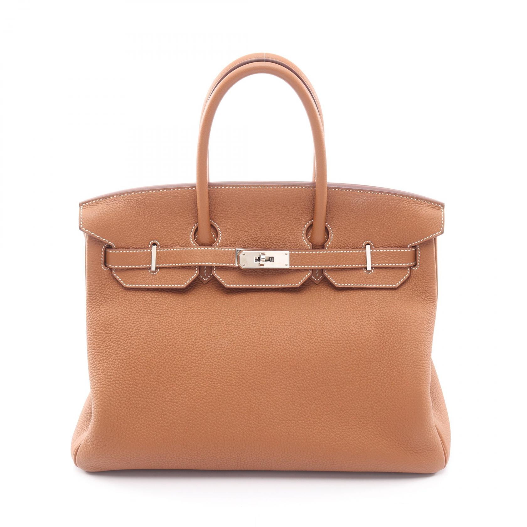 エルメス HERMES バーキン35 ゴールド ハンドバッグ バッグ レザー トゴ ゴールド B刻印(2023年製造) レディース ゴールド系 【中古】