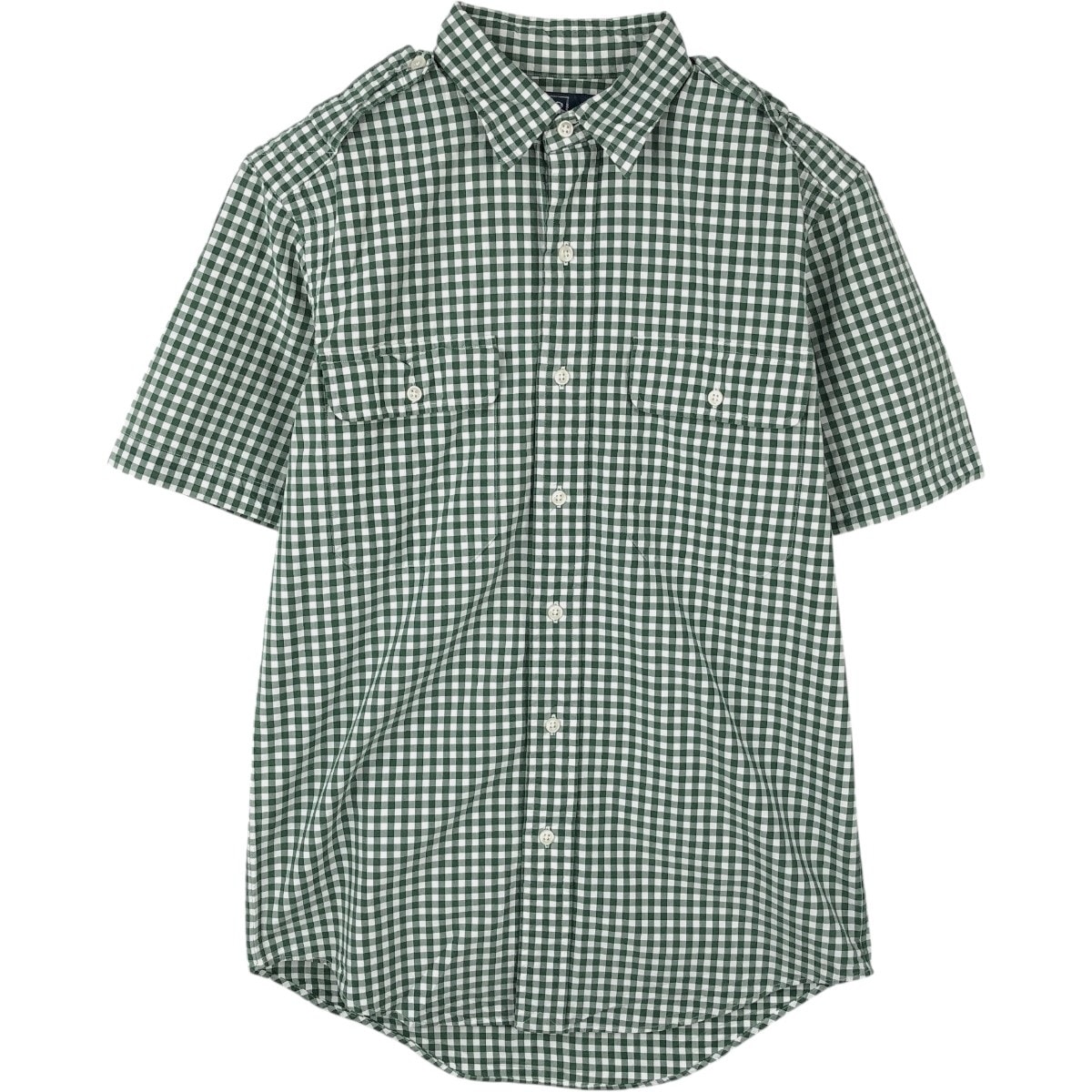 古着 ラルフローレン Ralph Lauren POLO by Ralph Lauren ギンガムチェック 半袖 コットン チェックシャツ メンズS相当/eaa665057