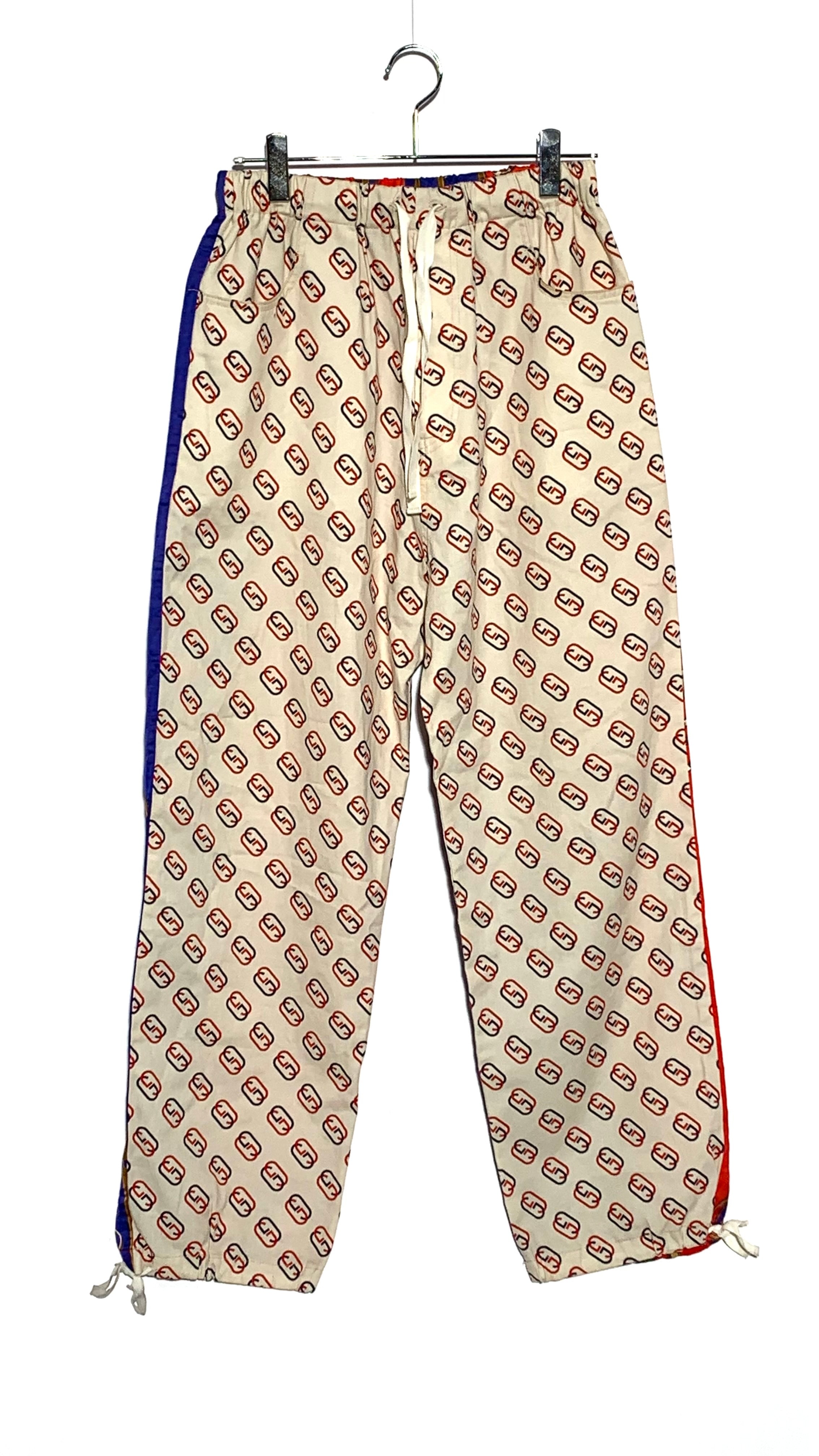 GUCCI GGロゴ スカーフ柄 イージーパンツ