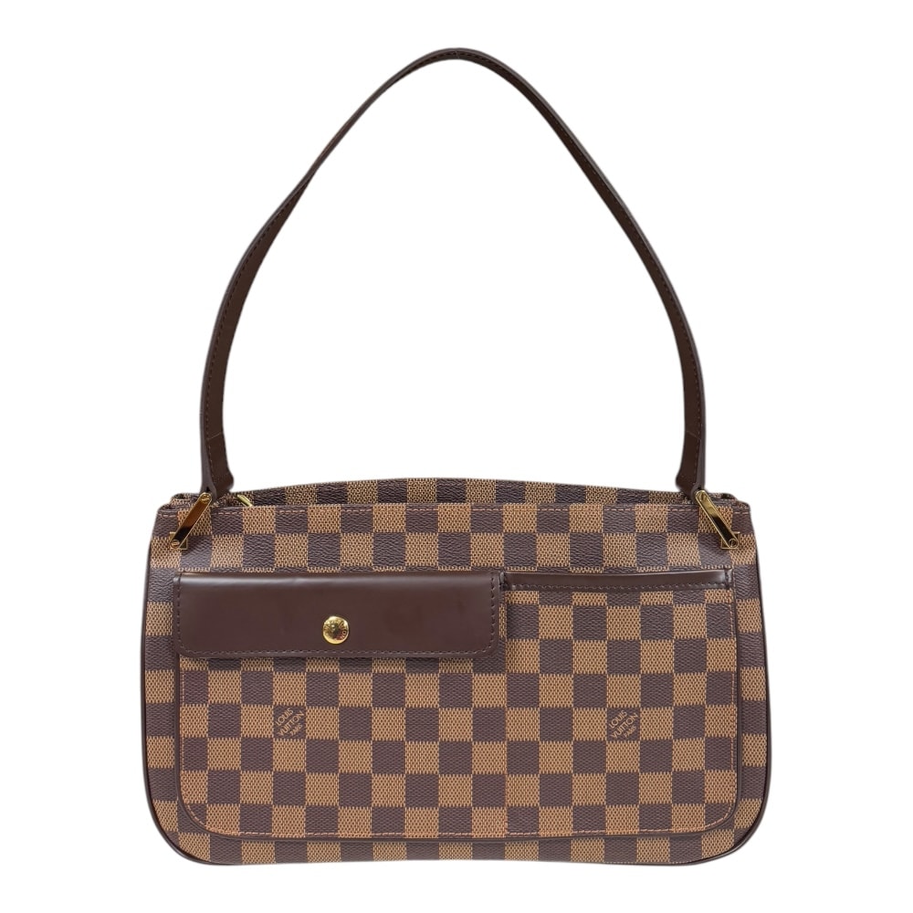 ルイヴィトン オーバーニュ ダミエ ショルダーバッグ ダミエキャンバス N51129 ブラウン レディース LOUIS VUITTON  中古