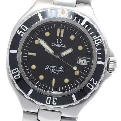 オメガ シーマスター200m デイト クォーツ メンズ 【中古】