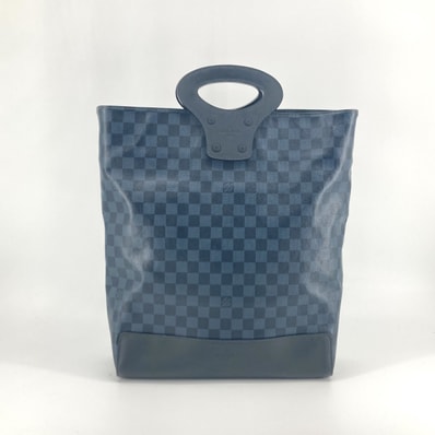 LOUIS VUITTON(ルイ・ヴィトン) トートNS ダミエ・コバルト コーティングキャンバス / レザー N51100 トートバッグ ネイビー×ブラック