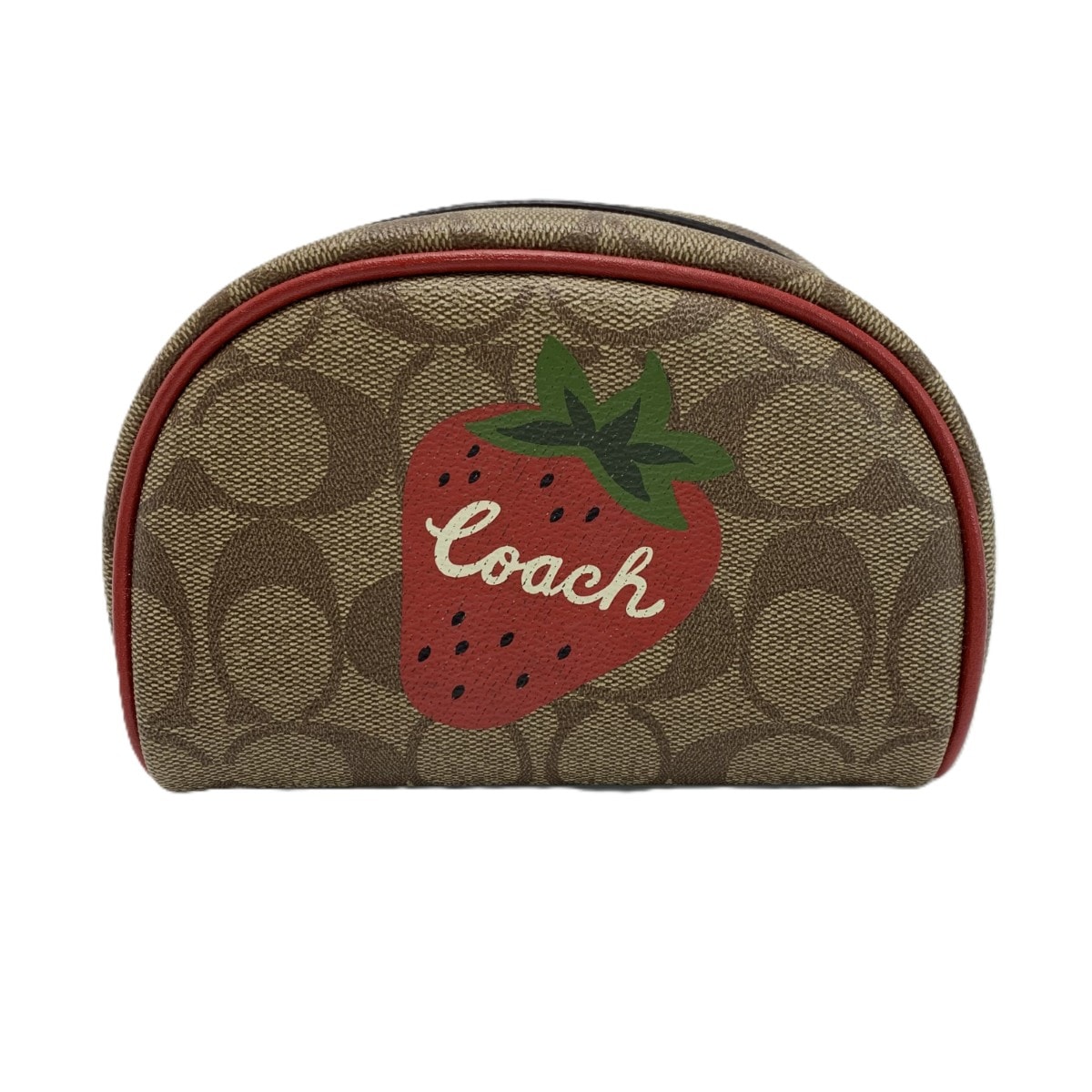 COACH コーチ ドーム型コスメポーチ ストロベリー  CH528 レディース