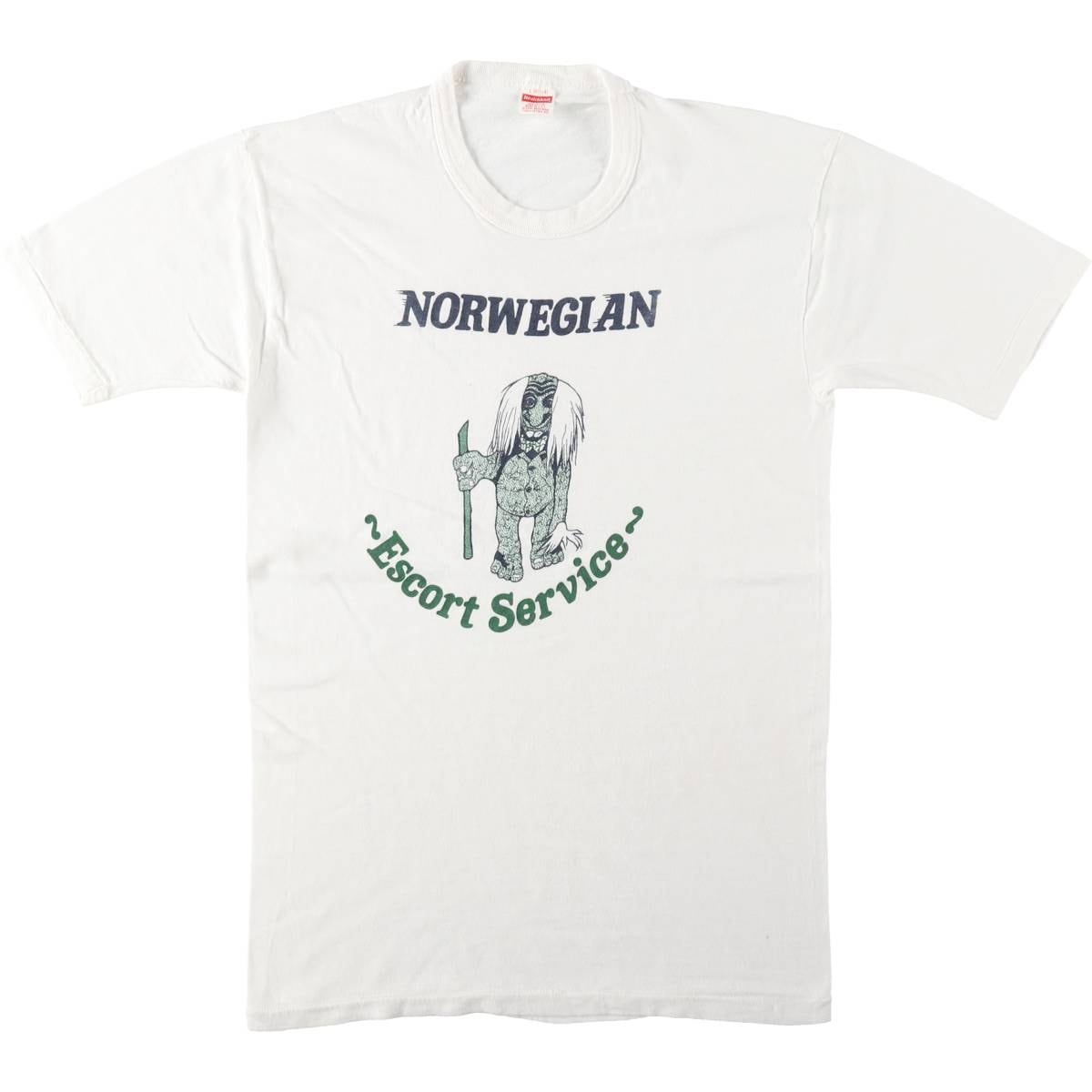 古着 70~80年代 Healthknit プリントTシャツ USA製 メンズL相当 ヴィンテージ/eaa636809
