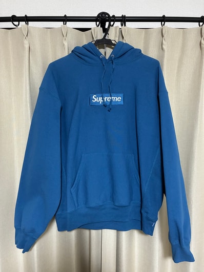 Supreme Box Logo Hooded Sweatshirt "Blue" (23FW)