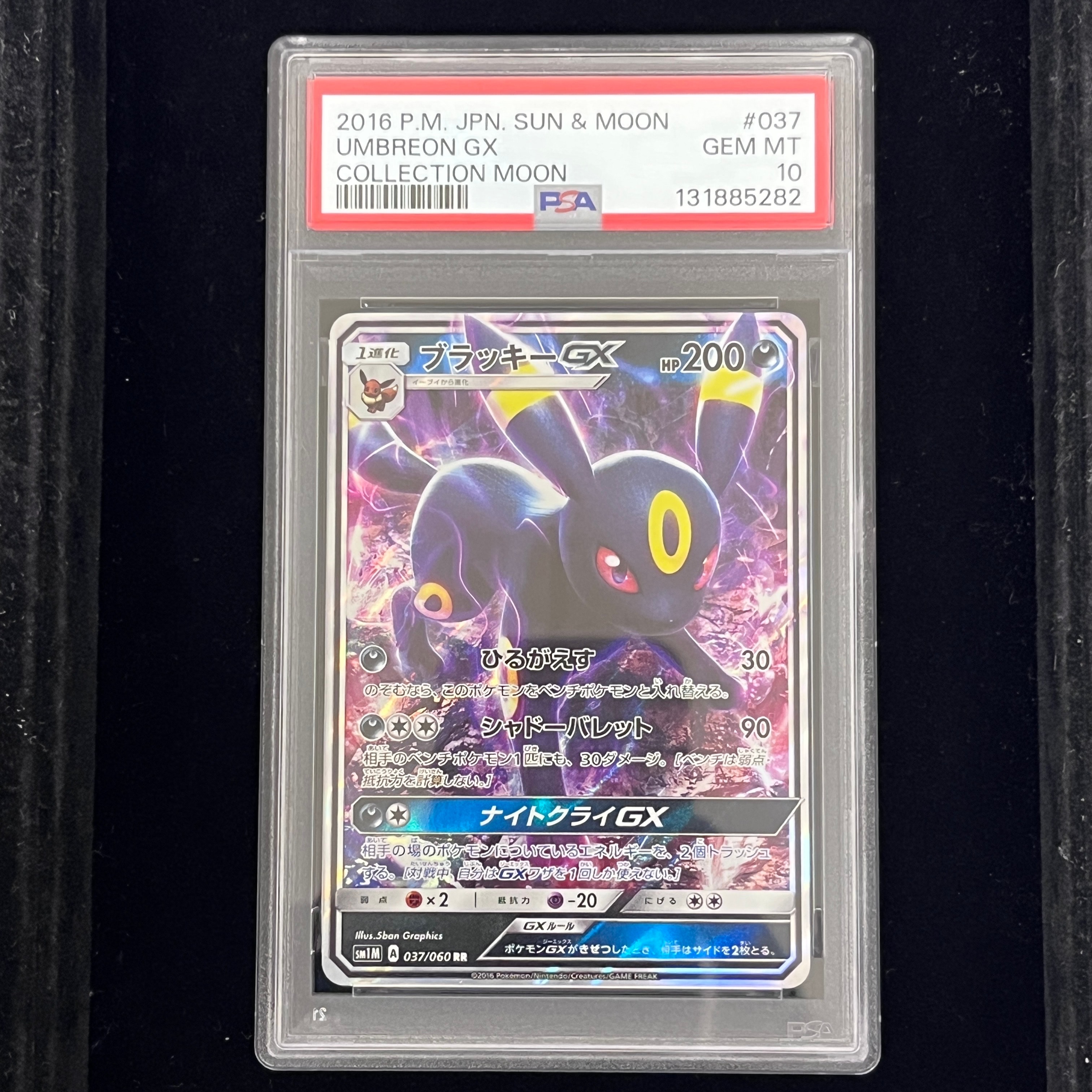 PSA10】ブラッキーGX RR[SM1M 037/060](拡張パック「コレクション