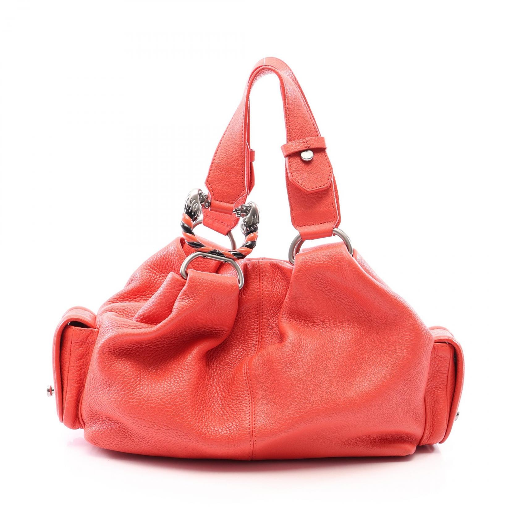 ブルガリ BVLGARI レオーニ ハンドバッグ バッグ レザー レディース ピンク系 【中古】