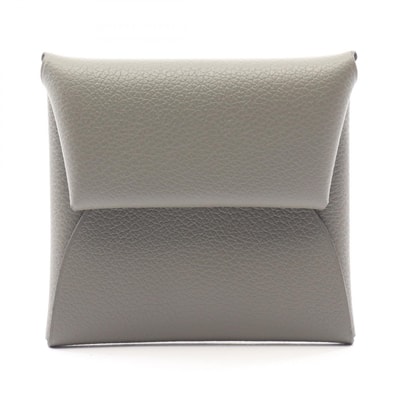 エルメス HERMES バスティア コインケース 財布 レザー エバーカラー エバーカラー グリメイヤー U刻印(2022年製造) レディース グレー系 【中古】