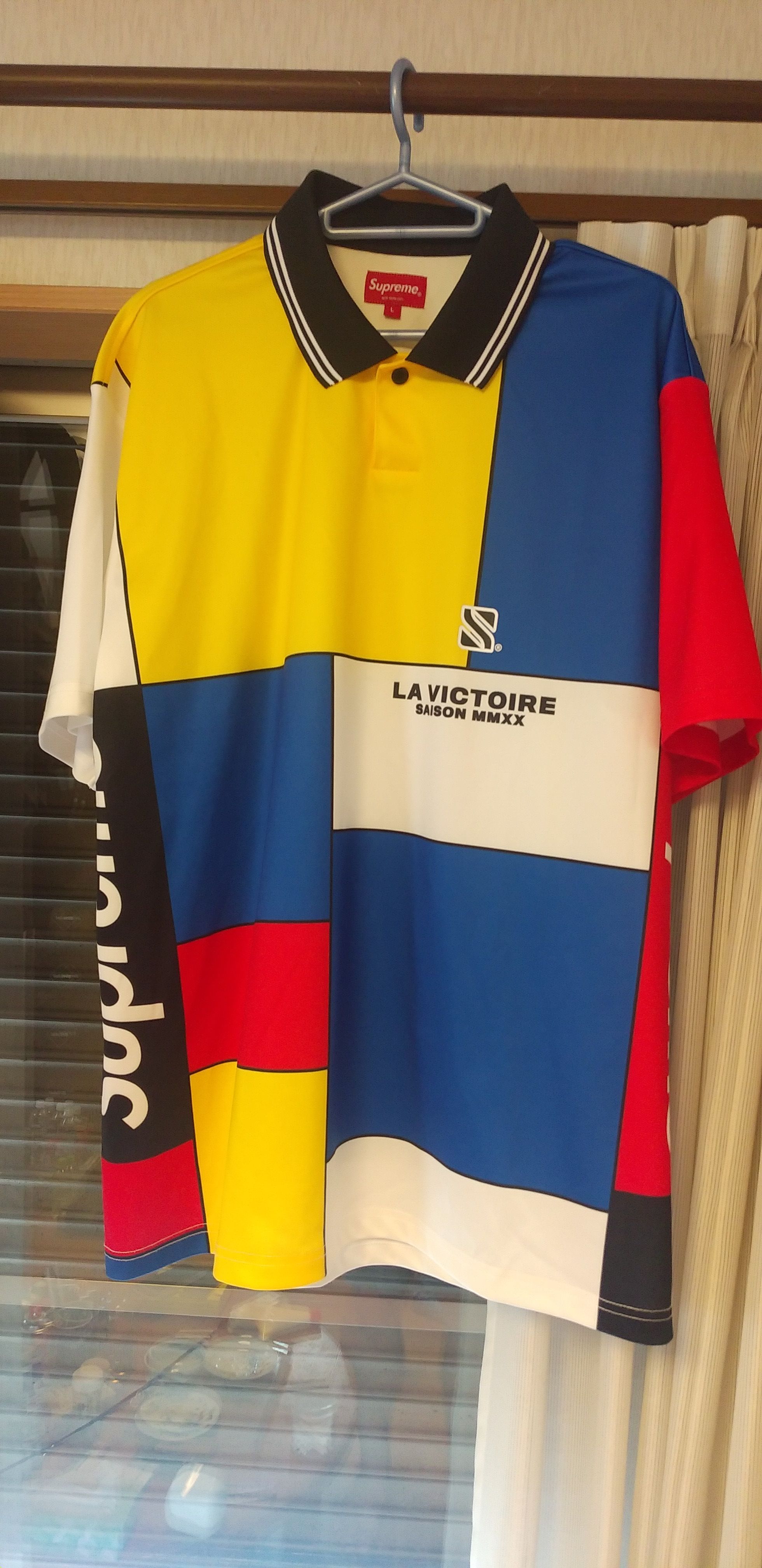 Supreme Colorblocked Soccer Polo (20FW) "Red"