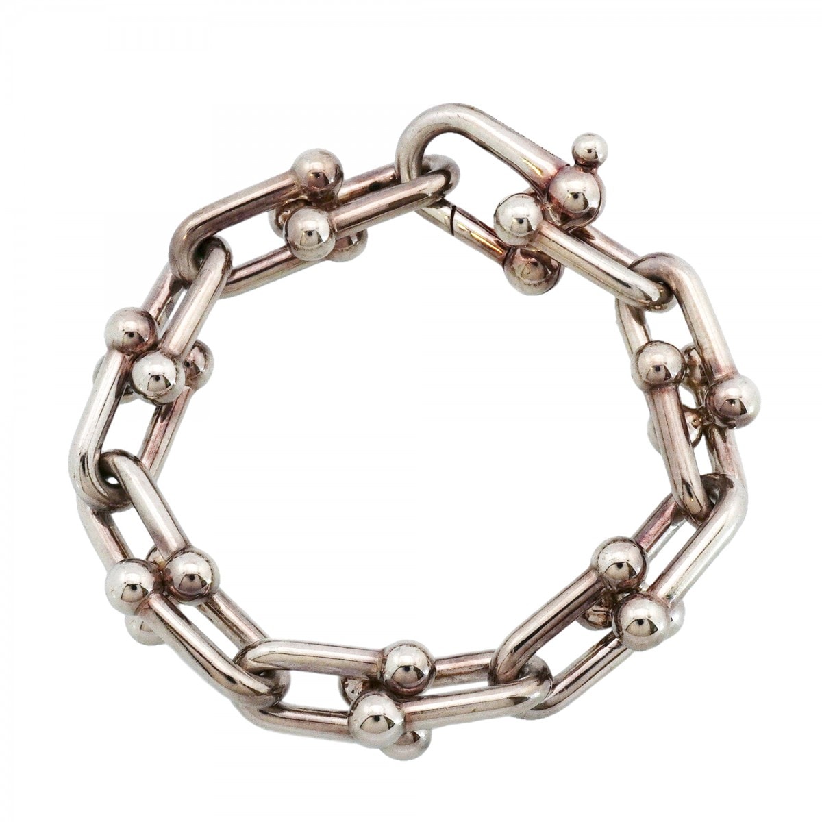 【6jeb0354】ティファニー ブレスレット ハードウェア シルバー925【中古】レディース