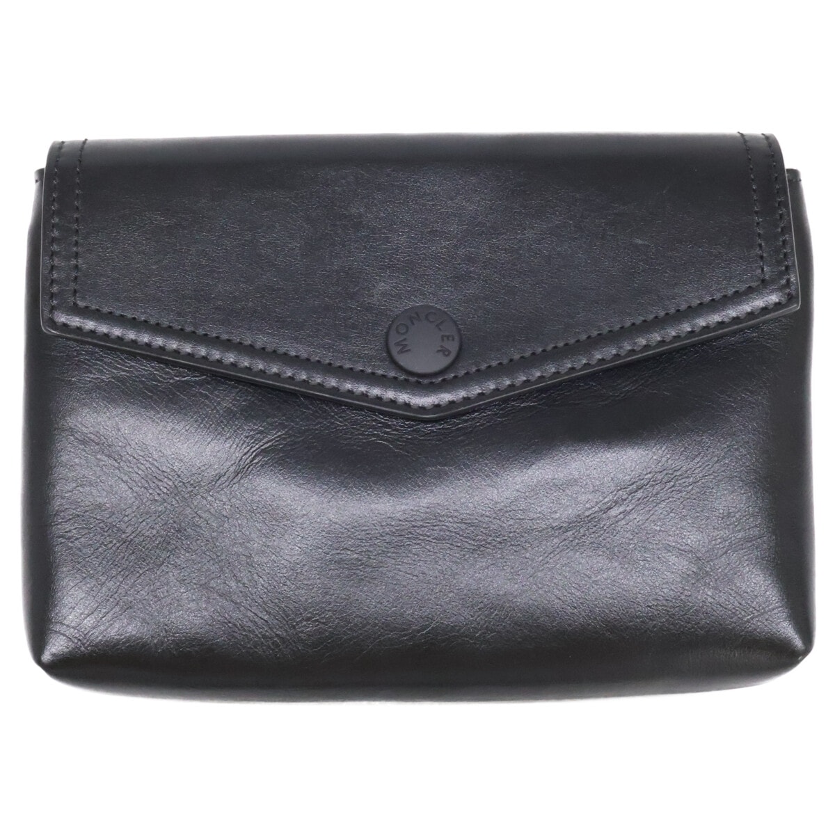 モンクレール 【美品】BELT BAG ベルトバッグ ロゴバッグ レザー ミニ