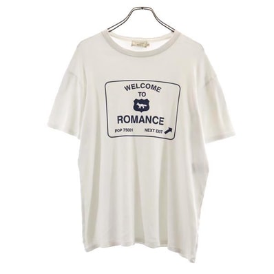 MAISON KITSUNE メゾンキツネ プリント 半袖 Tシャツ S ホワイト系