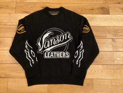 Supreme / Vanson Leathers Sweater "Black"