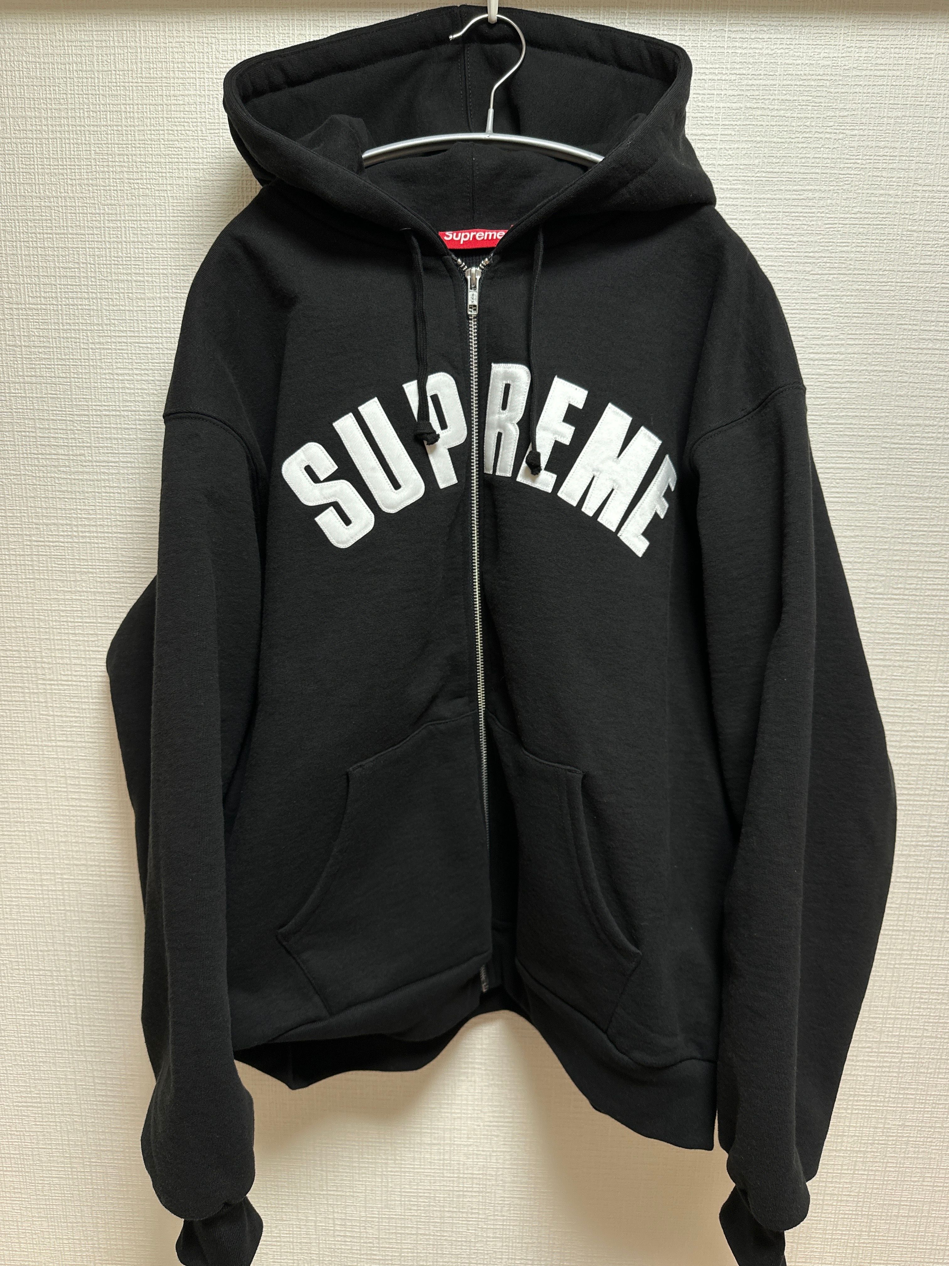 Supreme Arc Thermal Zip Up Hooded Sweatshirt "Black"