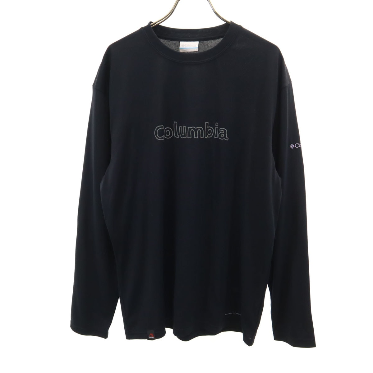 美品 Columbia コロンビア 長袖 Tシャツ L ブラック ロンT