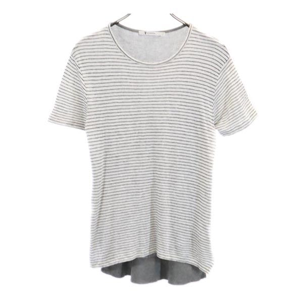 Alexander Wang アレキサンダーワン ボーダー 半袖 Tシャツ XS グレー系