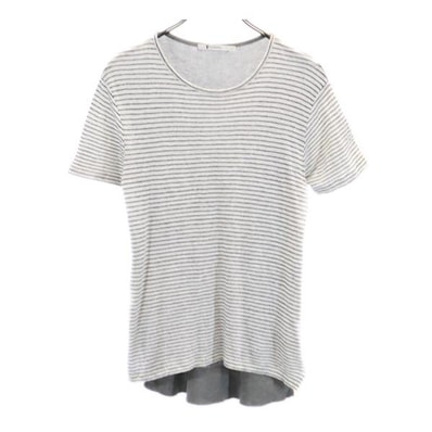 Alexander Wang アレキサンダーワン ボーダー 半袖 Tシャツ XS グレー系