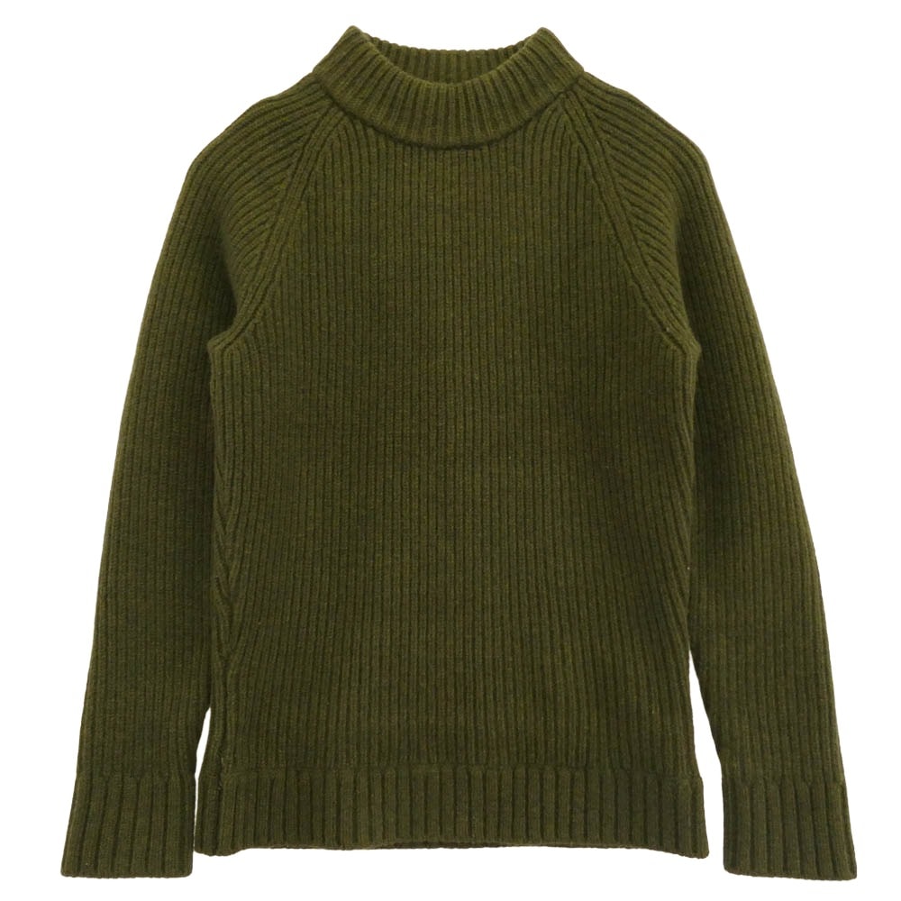 VISVIM ビズビム ニット VS0001547 カシミア混 ハイネック ニット セーター モスグリーン系 L【中古】