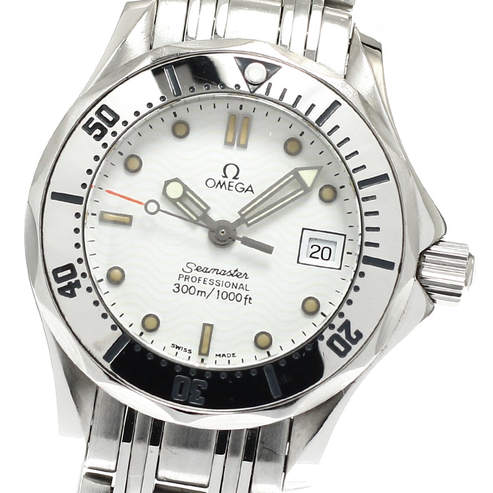 オメガ シーマスター300 デイト 2582.20 レディース 【中古】