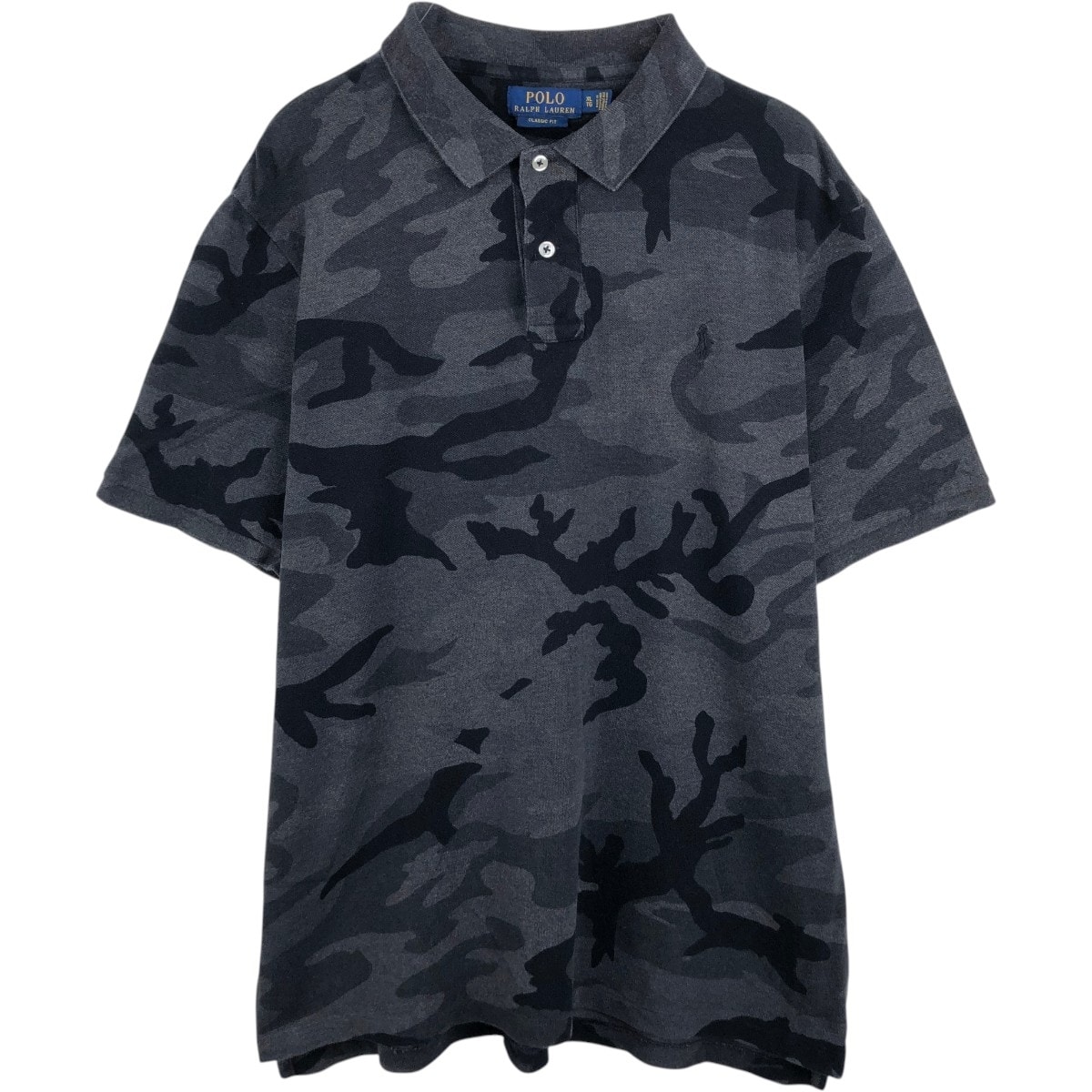 古着 ラルフローレン Ralph Lauren POLO RALPH LAUREN CLASSIC FIT 迷彩柄 半袖 ポロシャツ メンズXL相当/eaa667519