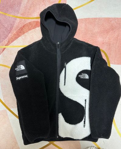 Supreme x The North Face S Logo Hooded Fleece Jacket "Black"