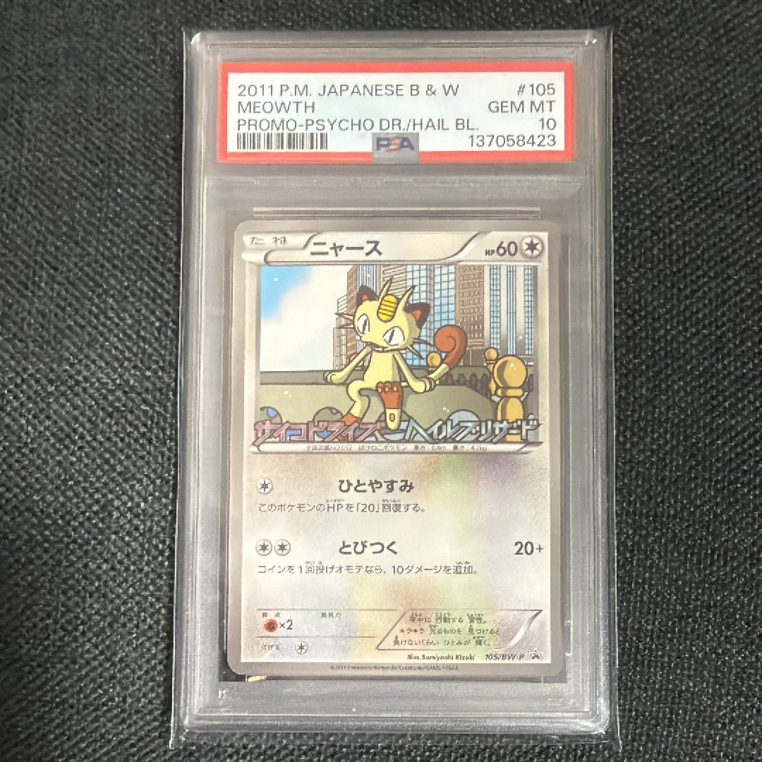 ニャース P [BW-P 105/BW-P](プロモーションカード「サイコドライブ ヘイルブリザード 発売記念キャンペーン」)