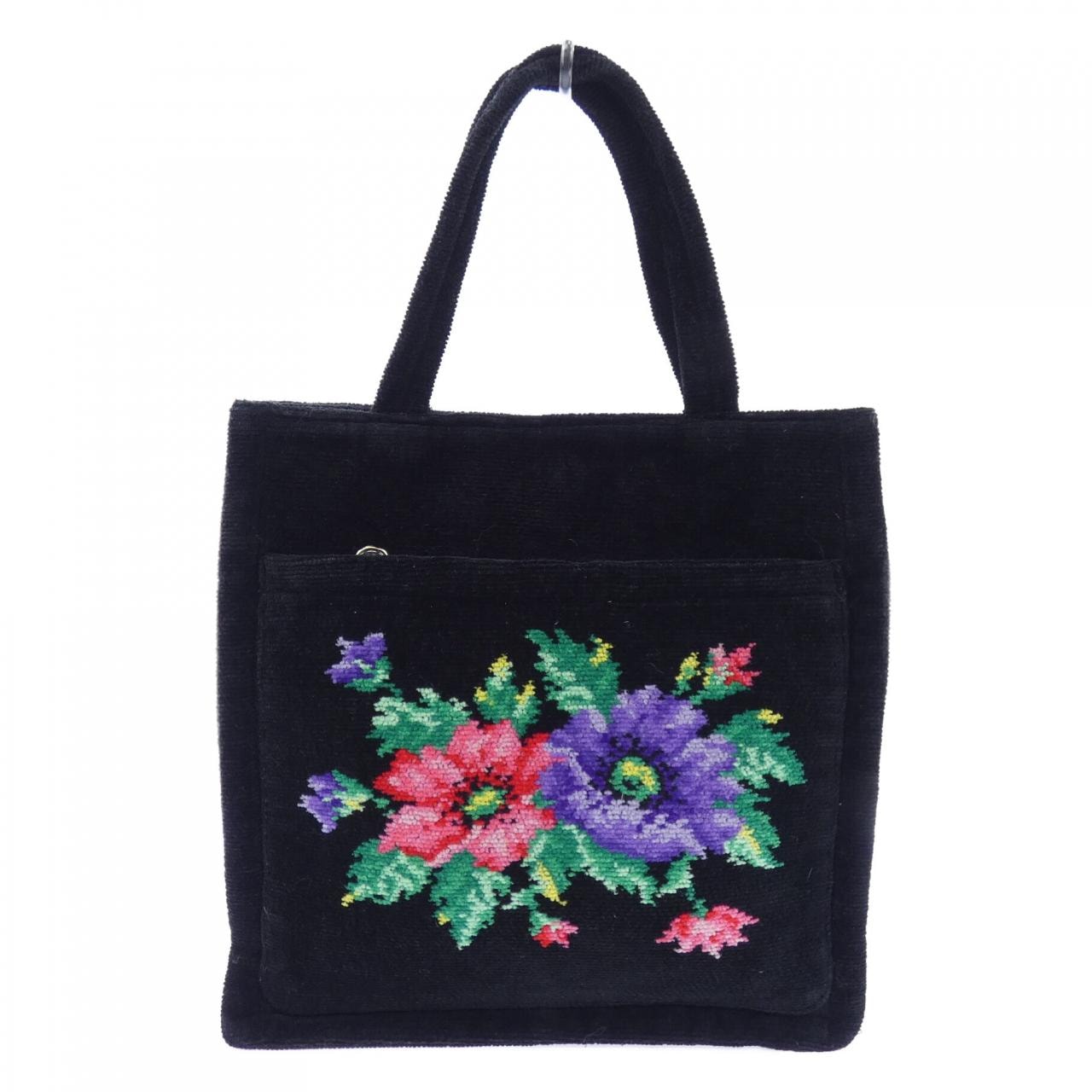 フェイラー x ちいかわ ピーチドット 刺繍トートバッグ 
