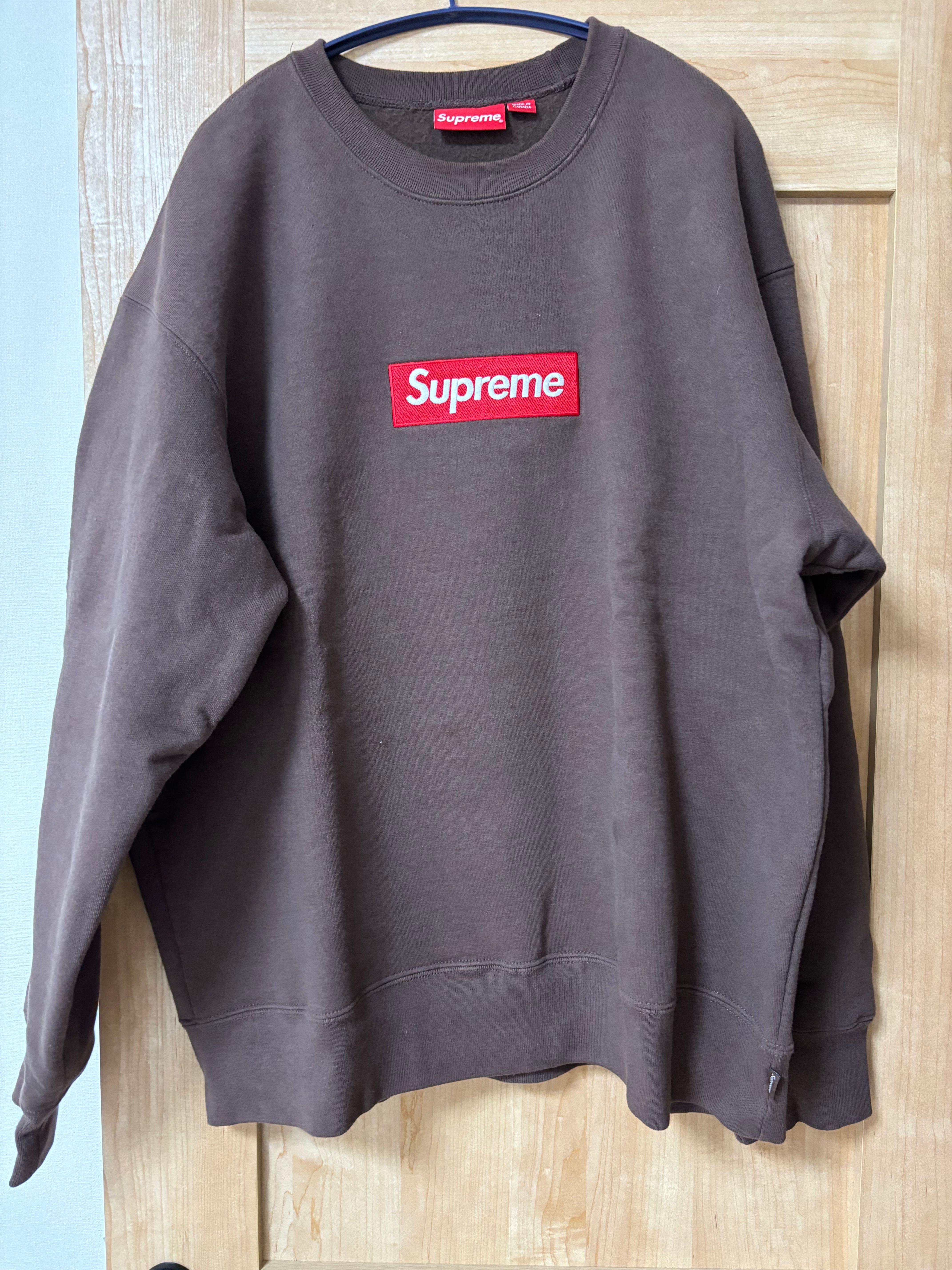 Supreme Box Logo Crewneck "Brown" (22FW)