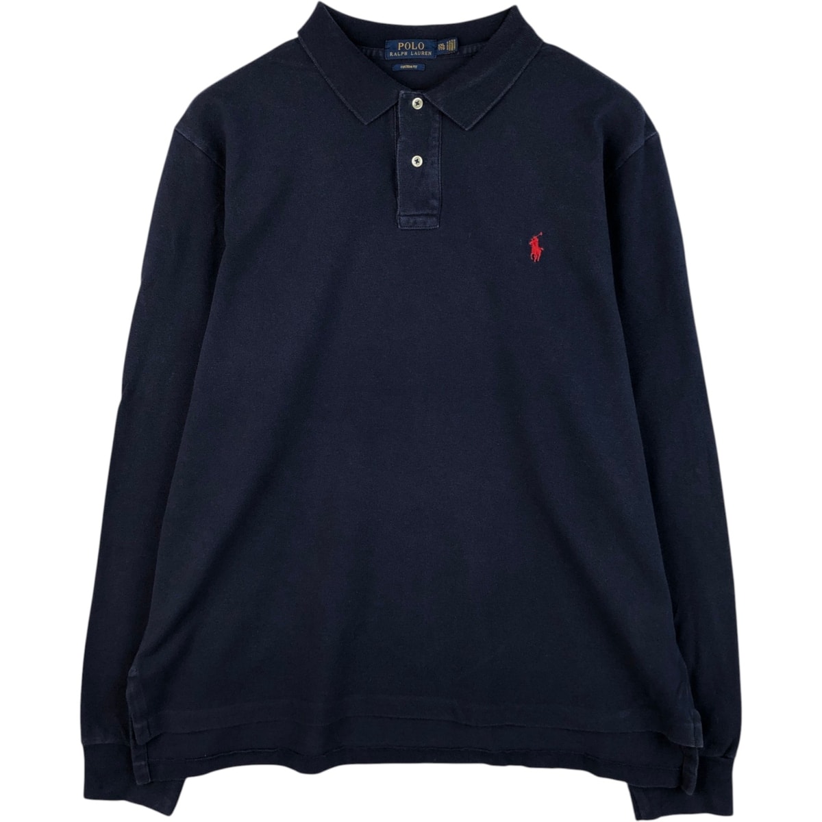 古着 ラルフローレン Ralph Lauren POLO RALPH LAUREN CUSTOM FIT 長袖 ポロシャツ メンズXXL相当/eaa619117