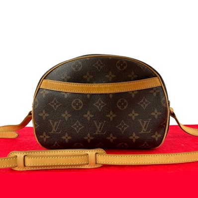 LOUIS VUITTON ルイヴィトン ブロワ モノグラム レザー PVC ショルダーバッグ ブラウン
62177