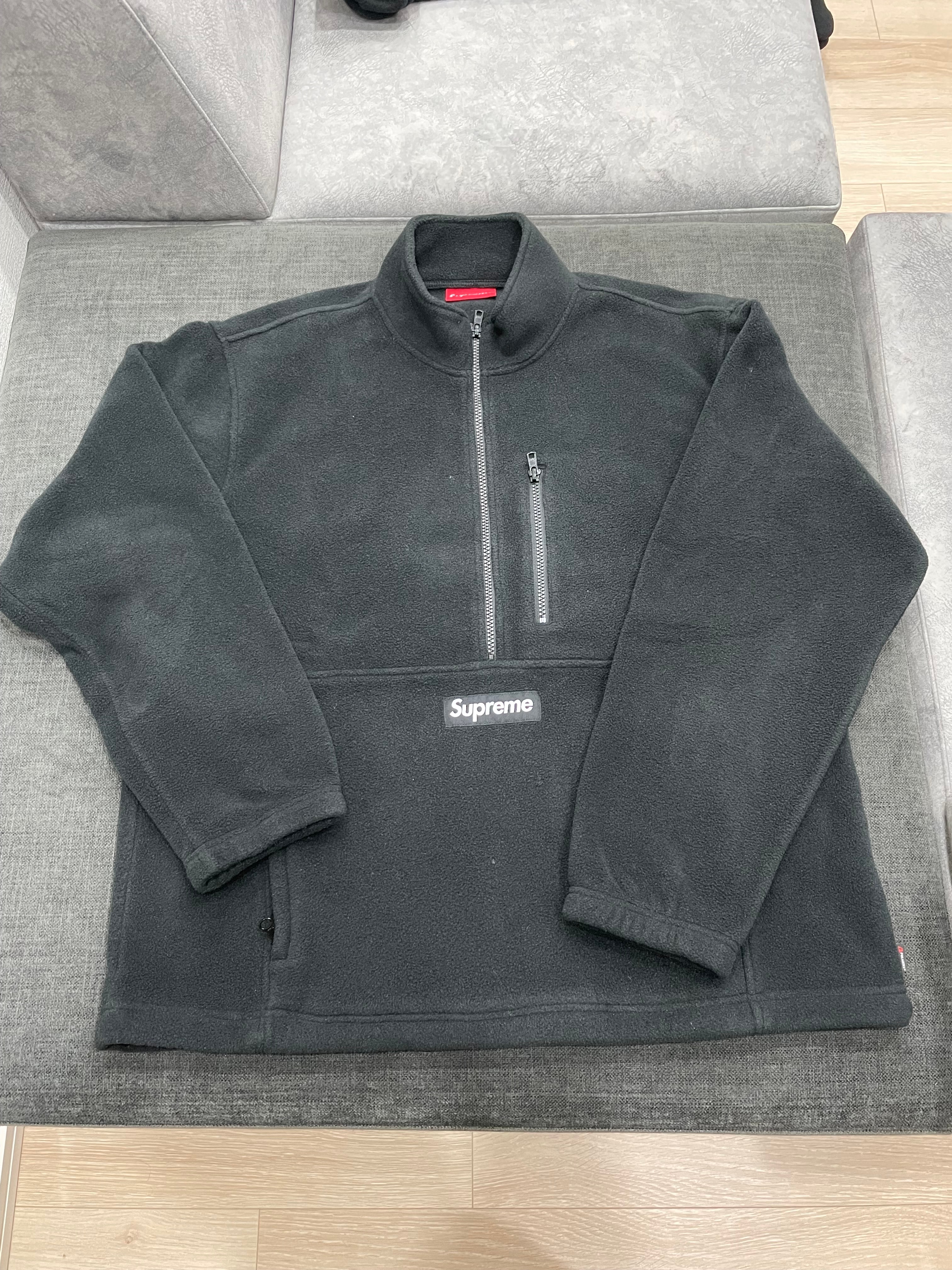 Supreme Polartec Half Zip Pullover "Black"