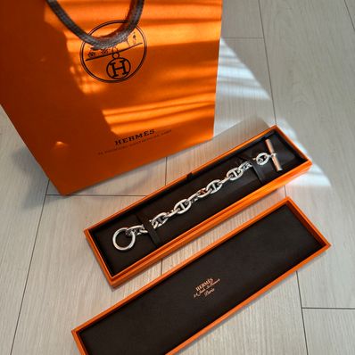Hermes Chaine D'ancre TGM Bracelet "Silver"
