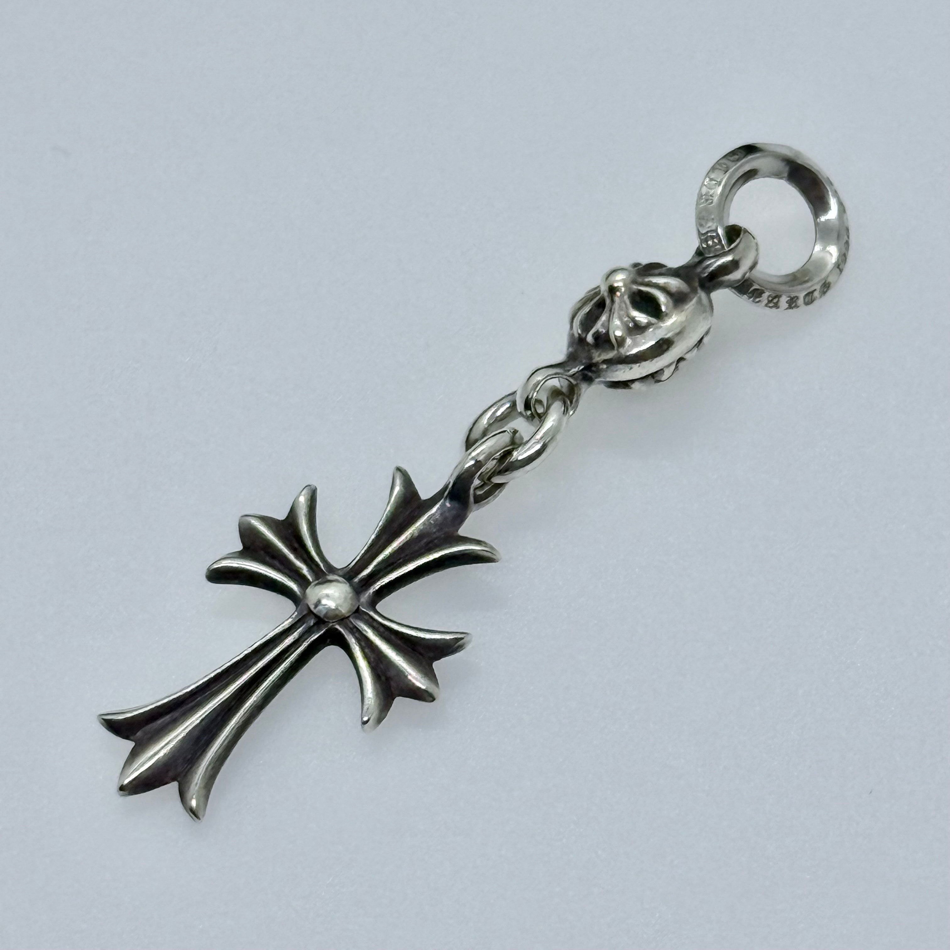 Chrome Hearts 1 Ball Tiny CH Cross Charm "Silver"