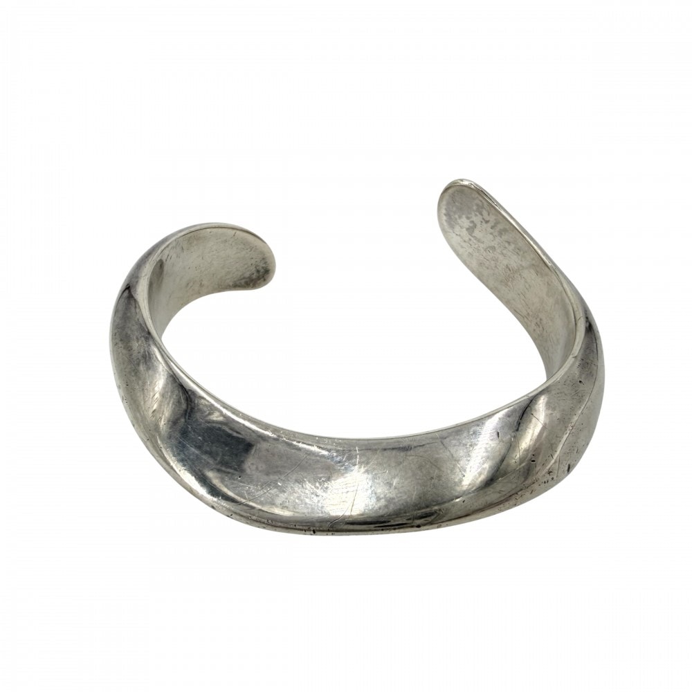 TIFFANY&Co. ティファニー バングル エルサペレッティ カフ アクセサリー ジュエリー シルバー925    レディース 約29.9g【中古品】