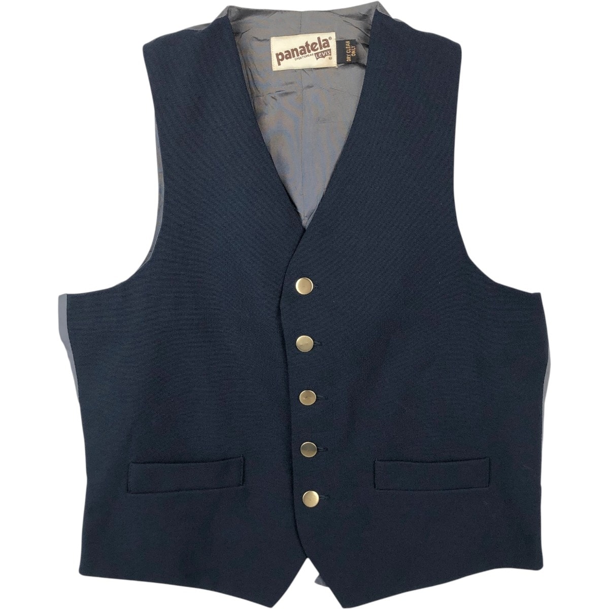 古着 70~80年代 リーバイス Levi's PANATELA パナテラ 前開き ジレ スーツベスト メンズM相当 ヴィンテージ/eaa656326